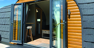 luxury glamping pods