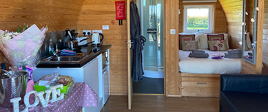 luxury glamping pods